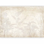 Wall Mural Subtle Exotic Plants Leaves