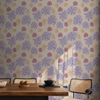 Floating Tiny Flowers Floral Wallpaper