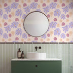 Floating Tiny Flowers Floral Wallpaper