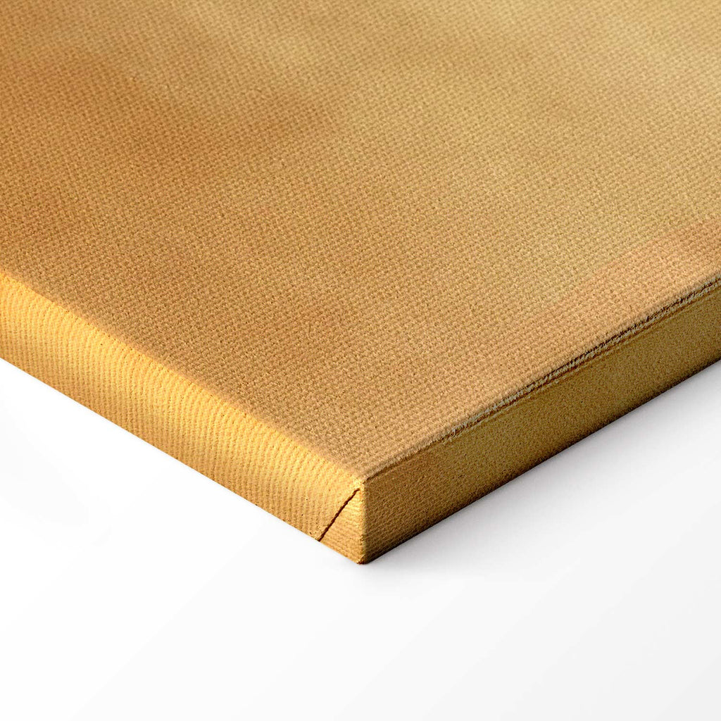 Japanese Crane Flock Gold Canvas Print