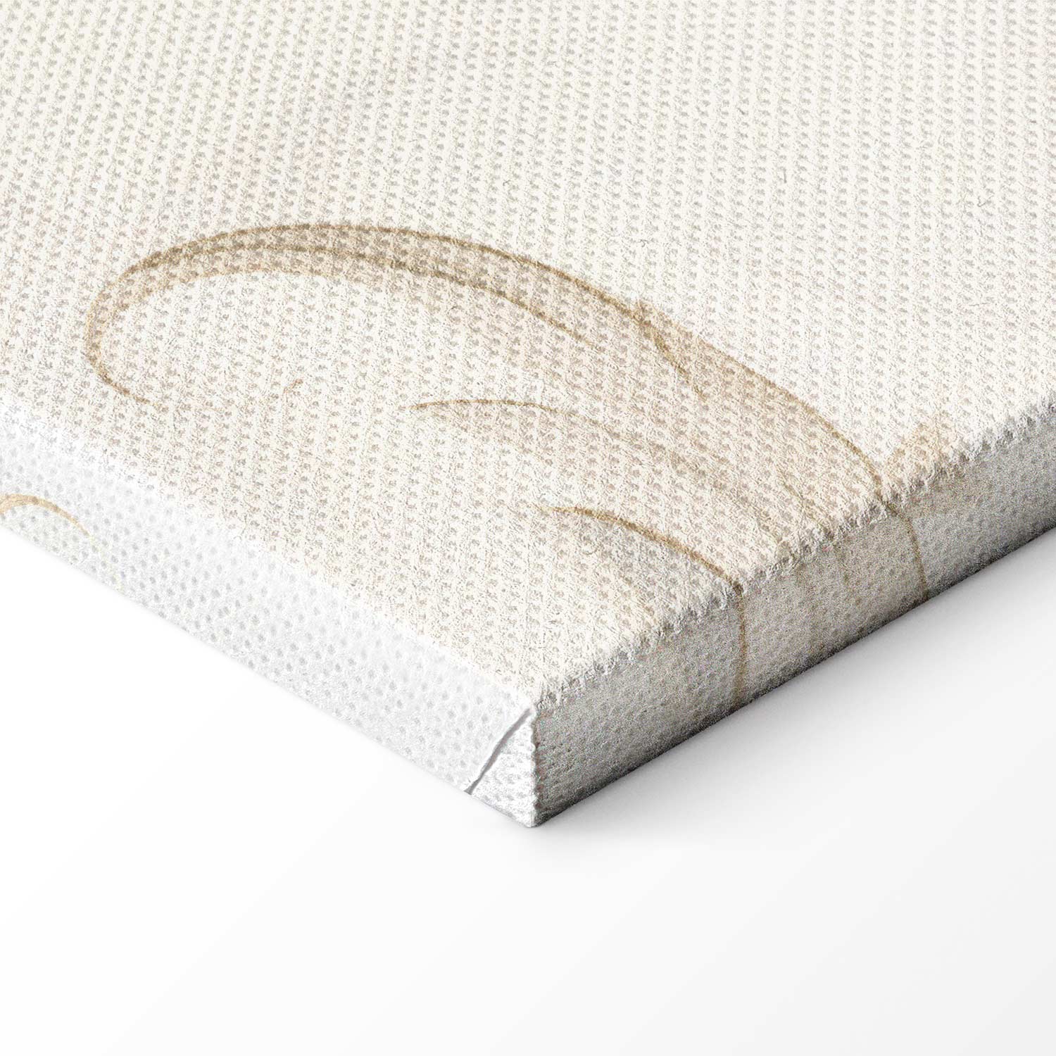 Turquoise Floral Retro Canvas Print