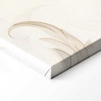 Turquoise Floral Retro Canvas Print