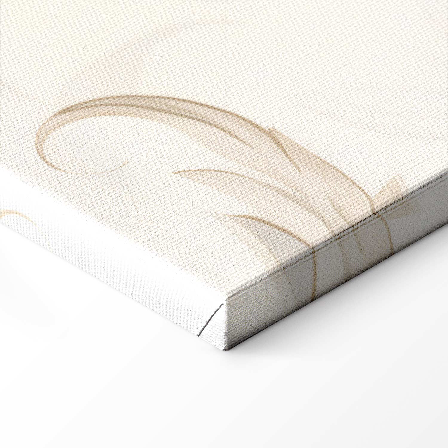 Turquoise Floral Retro Canvas Print