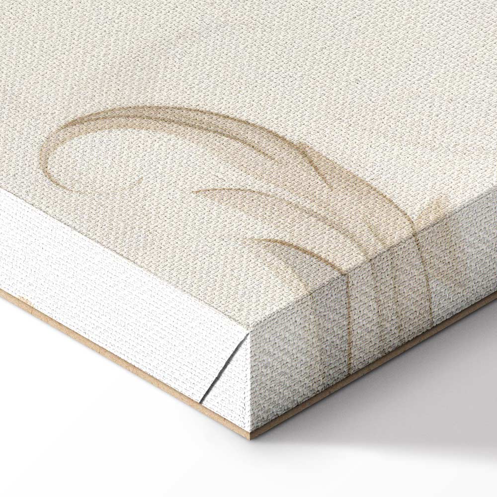 Turquoise Floral Retro Canvas Print