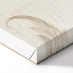 Turquoise Floral Retro Canvas Print