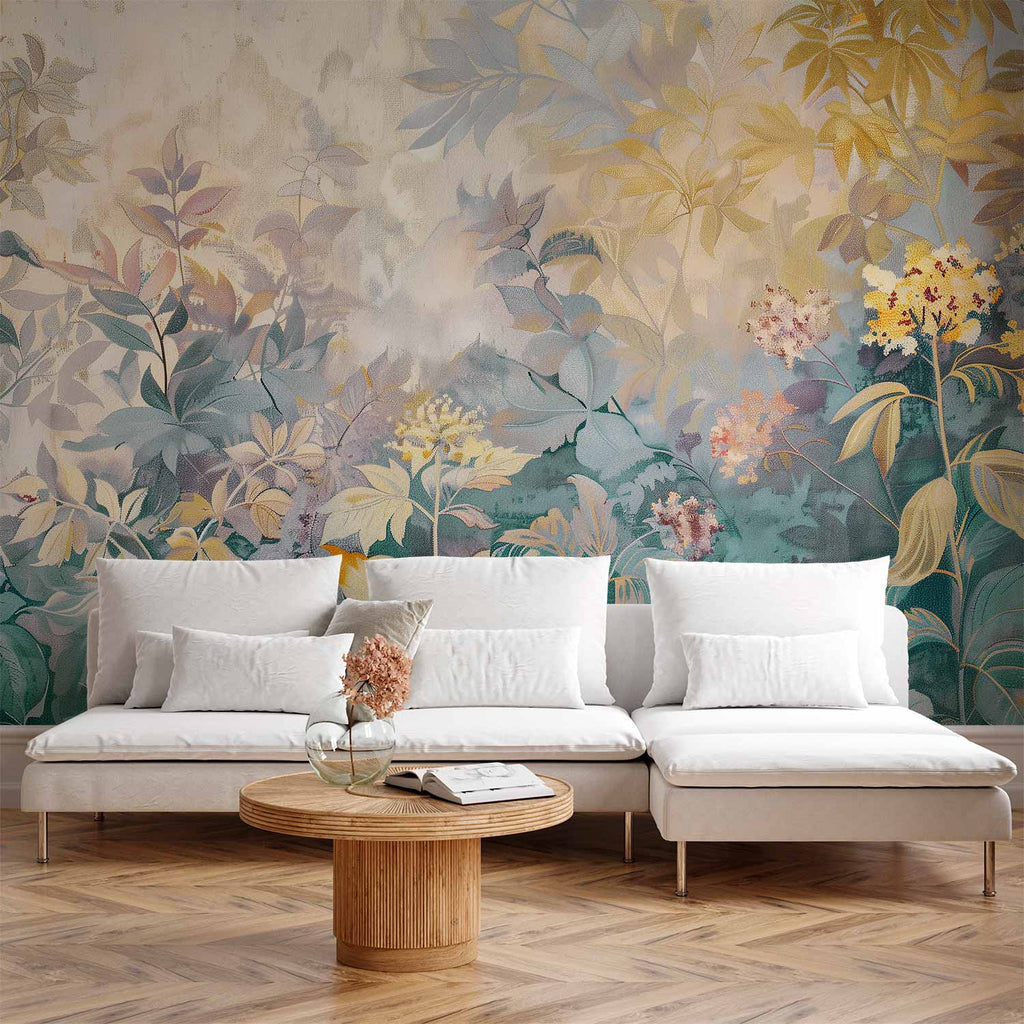 Wall Mural Meadow Flowers Kilim Spring Motif