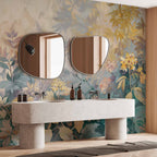 Spring Kilim Meadow and Flowers Tapestry Pattern Wall Mural