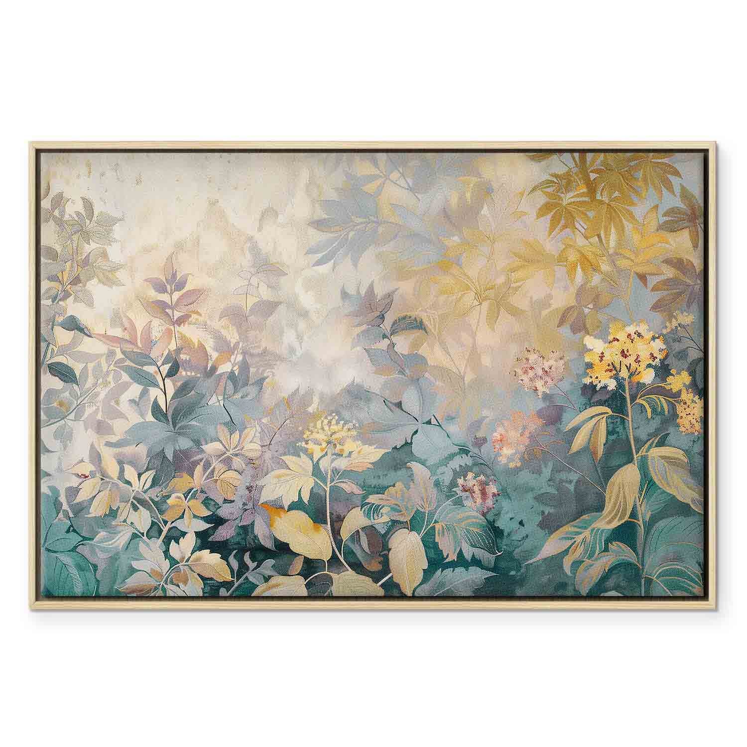 Spring Kilim Meadow Floral Tapestry Canvas Print