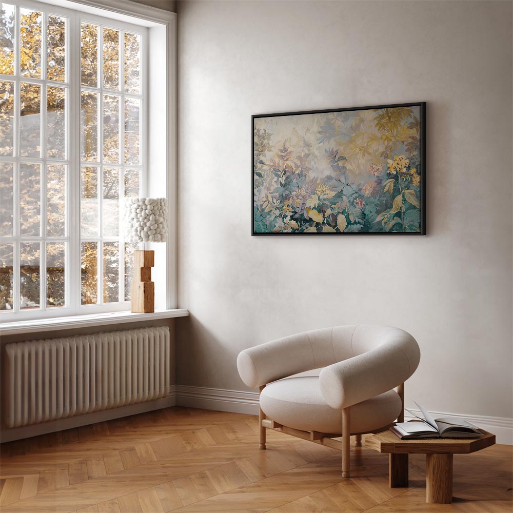 Canvas Print Meadow Kilim Spring Motif