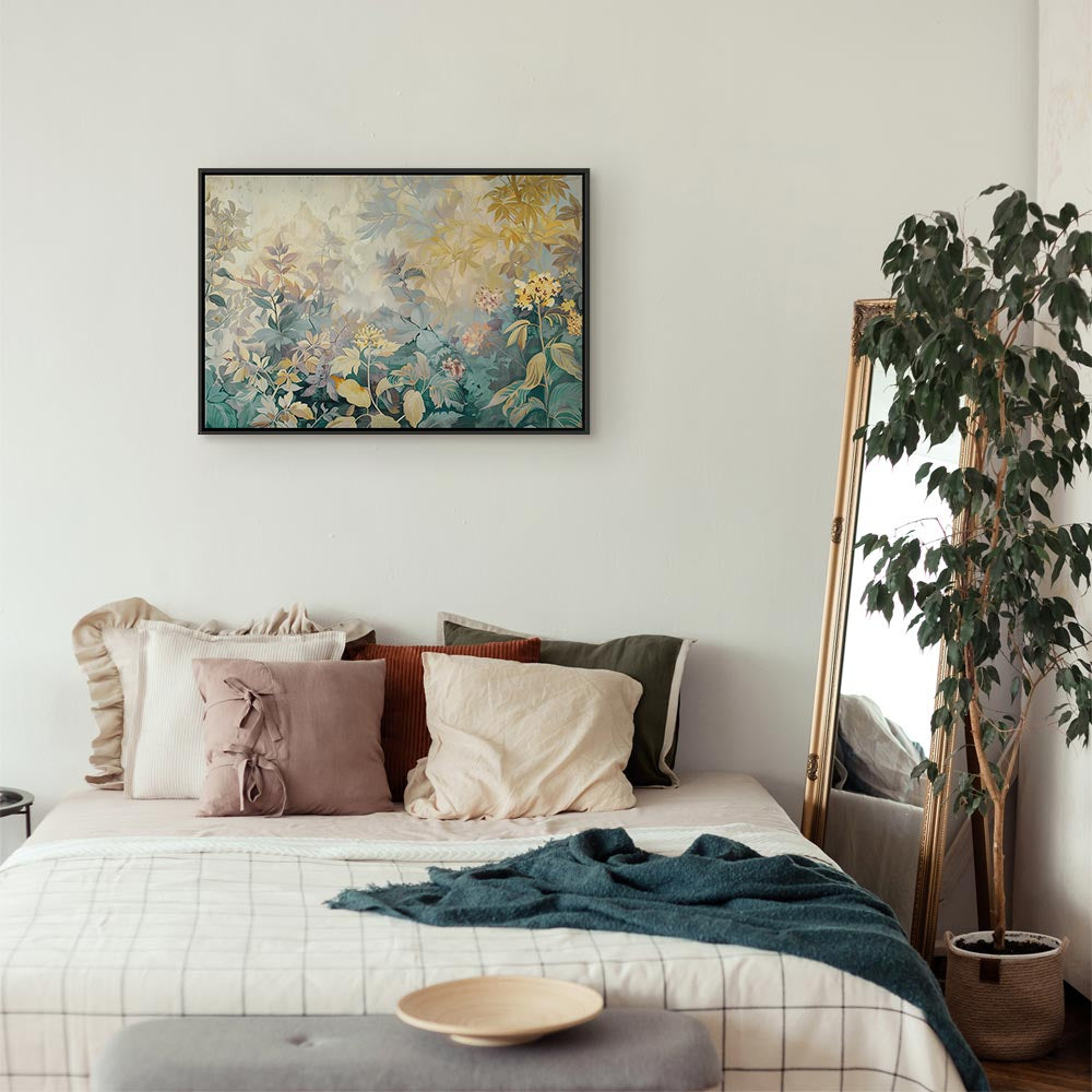 Canvas Print Meadow Kilim Spring Motif