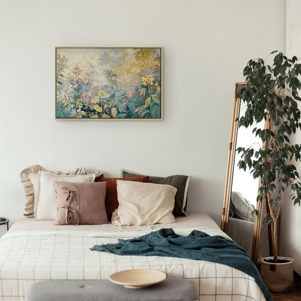 Canvas Print Meadow Kilim Spring Motif