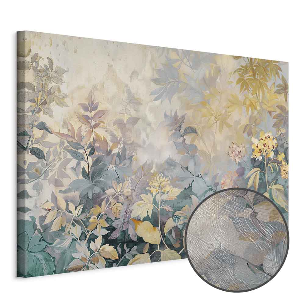 Spring Kilim Meadow Floral Tapestry Canvas Print