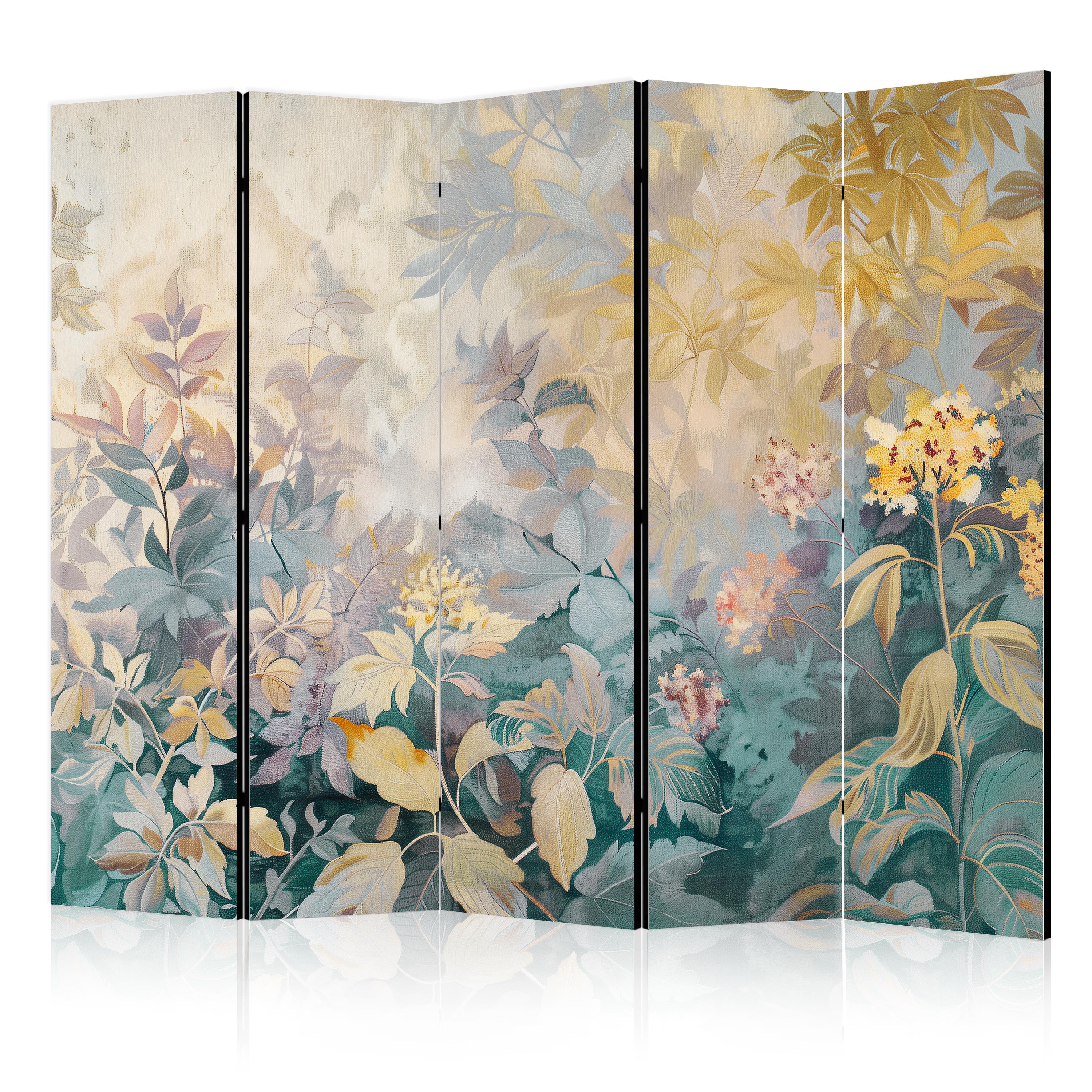 Room Divider - Tapestry Pattern With Meadow and Flowers