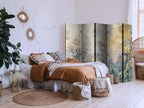 Room Divider - Tapestry Pattern With Meadow and Flowers