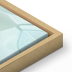 Canvas Print - Large Leaves in Shades of Green-Mint: Botanical Motif