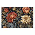 Retro Floral Tapestry Poster