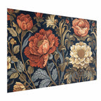 Retro Floral Tapestry Poster