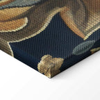 Kilim Retro Floral Large Flowers Canvas Print