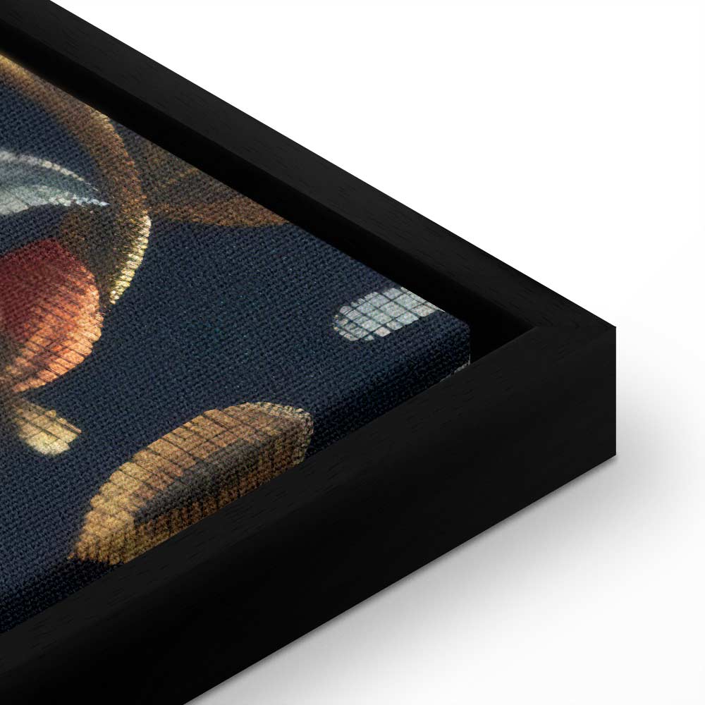 Canvas Print Kilim Style Floral Tapestry