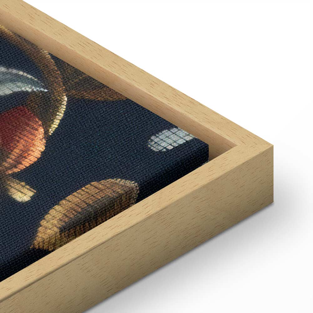 Canvas Print Kilim Style Floral Tapestry