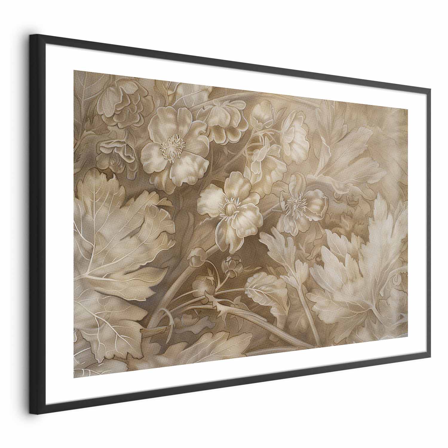 Baroque Ornamental Floral Carvings Poster