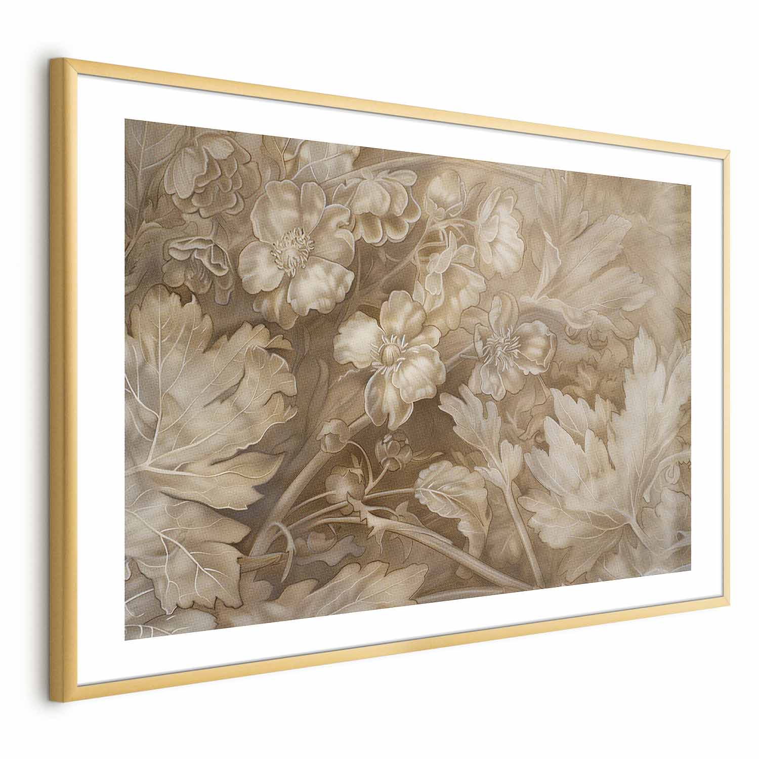 Baroque Ornamental Floral Carvings Poster