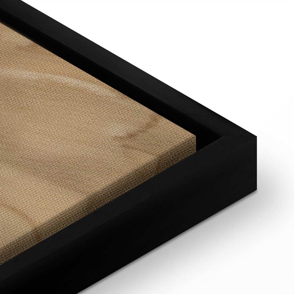 Canvas Print - Floral Ornaments in Sepia Brown Shades