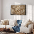 Canvas Print - Floral Ornaments in Sepia Brown Shades