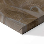 Sepia Baroque Floral Ornament Canvas Print