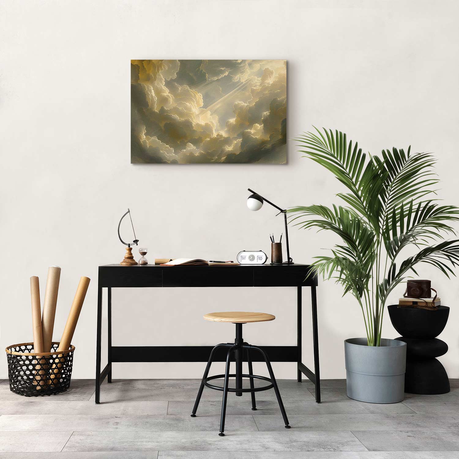 Colorful Cloudscape Contemporary Canvas Print