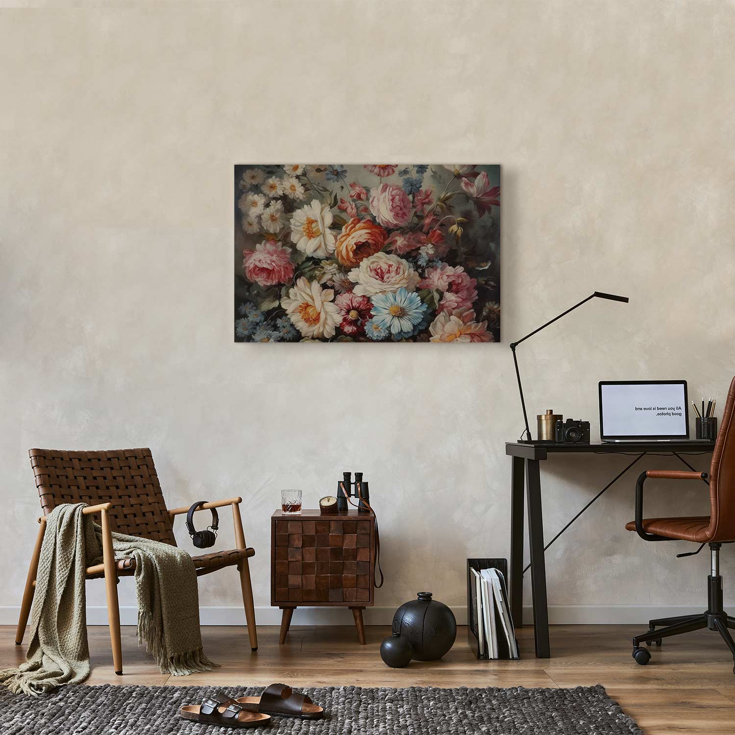 Garden Flower Scent Floral Canvas Print