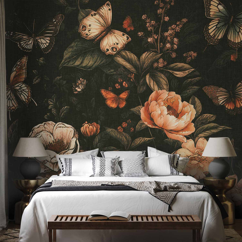 Rustic Garden Flowers Wall Mural