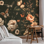 Rustic Garden Flowers Wall Mural