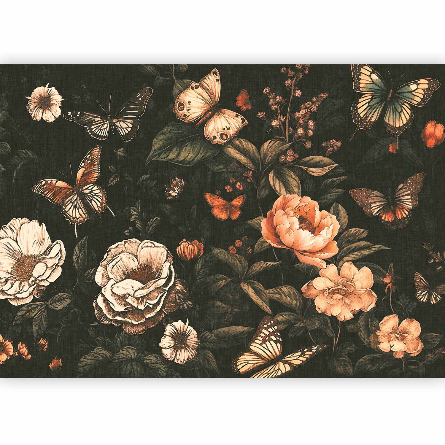 Rustic Garden Flowers Wall Mural