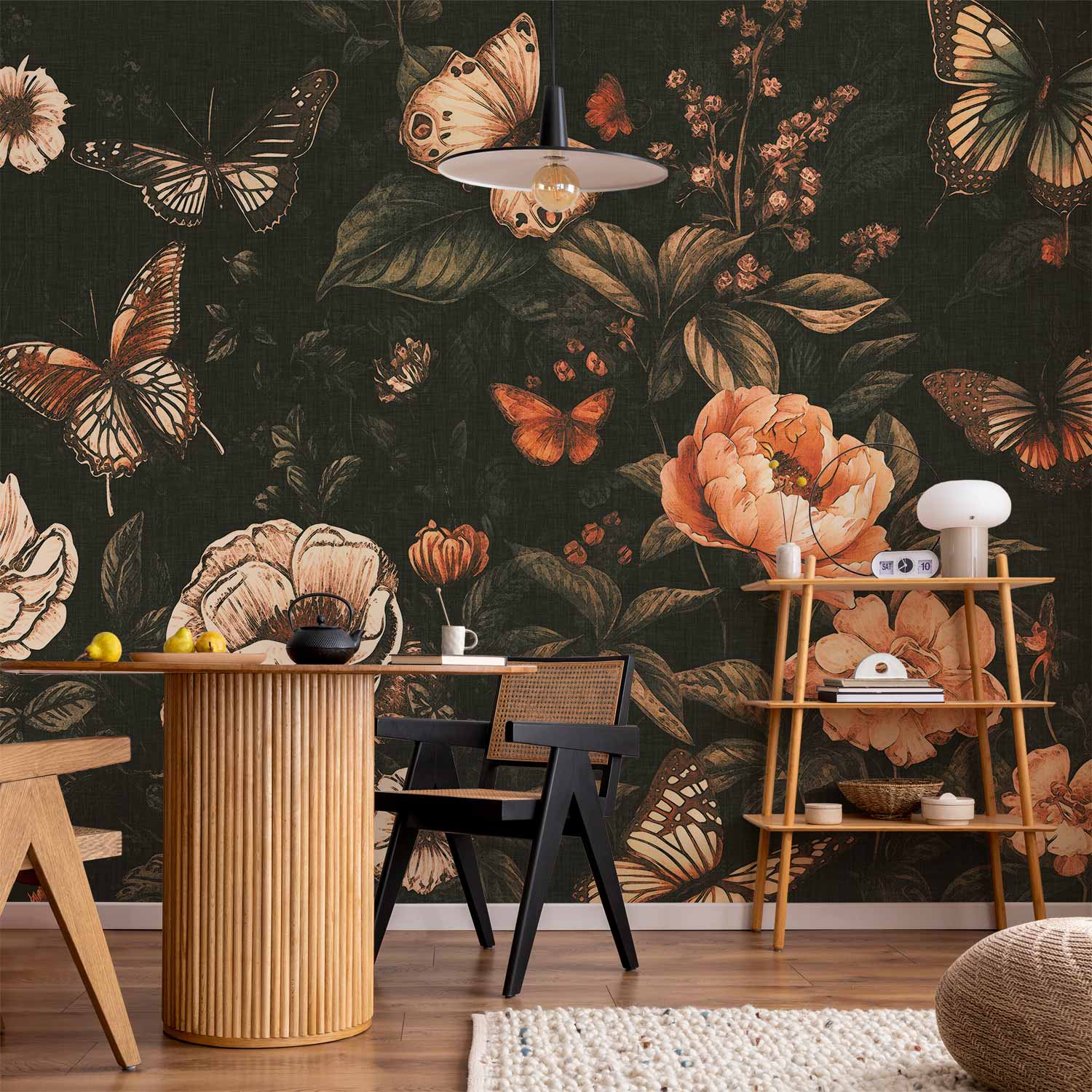 Rustic Garden Flowers Wall Mural