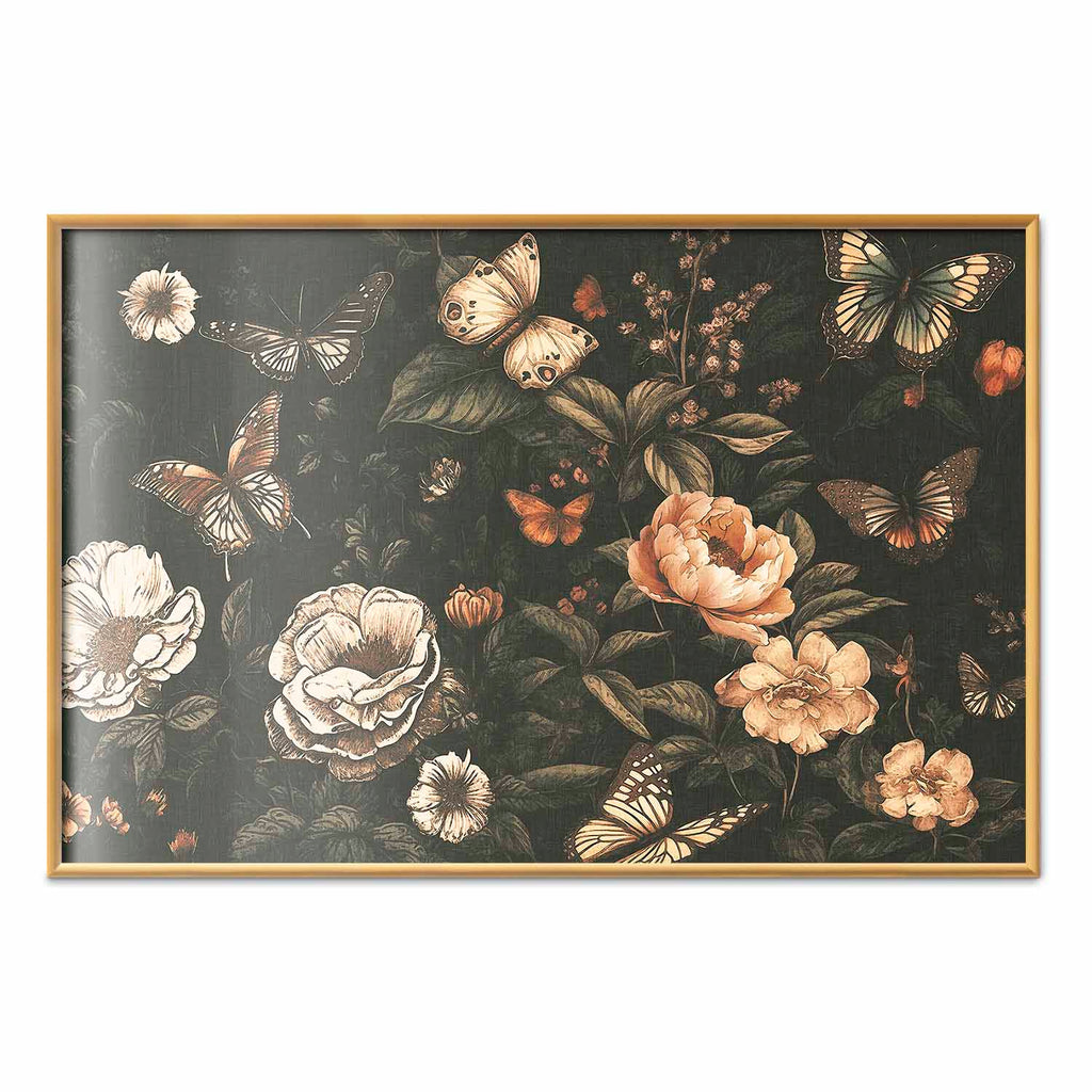 Rustic Garden Floral Poster