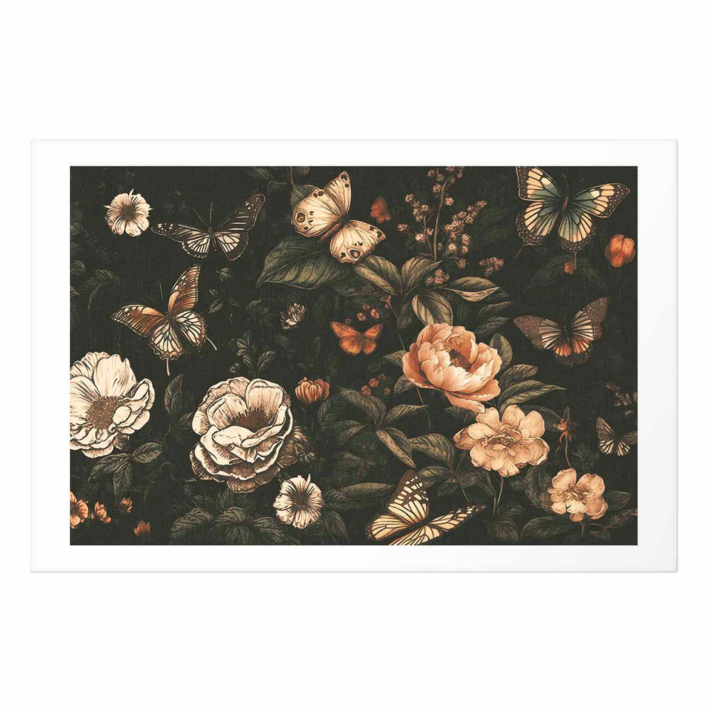 Rustic Garden Floral Poster