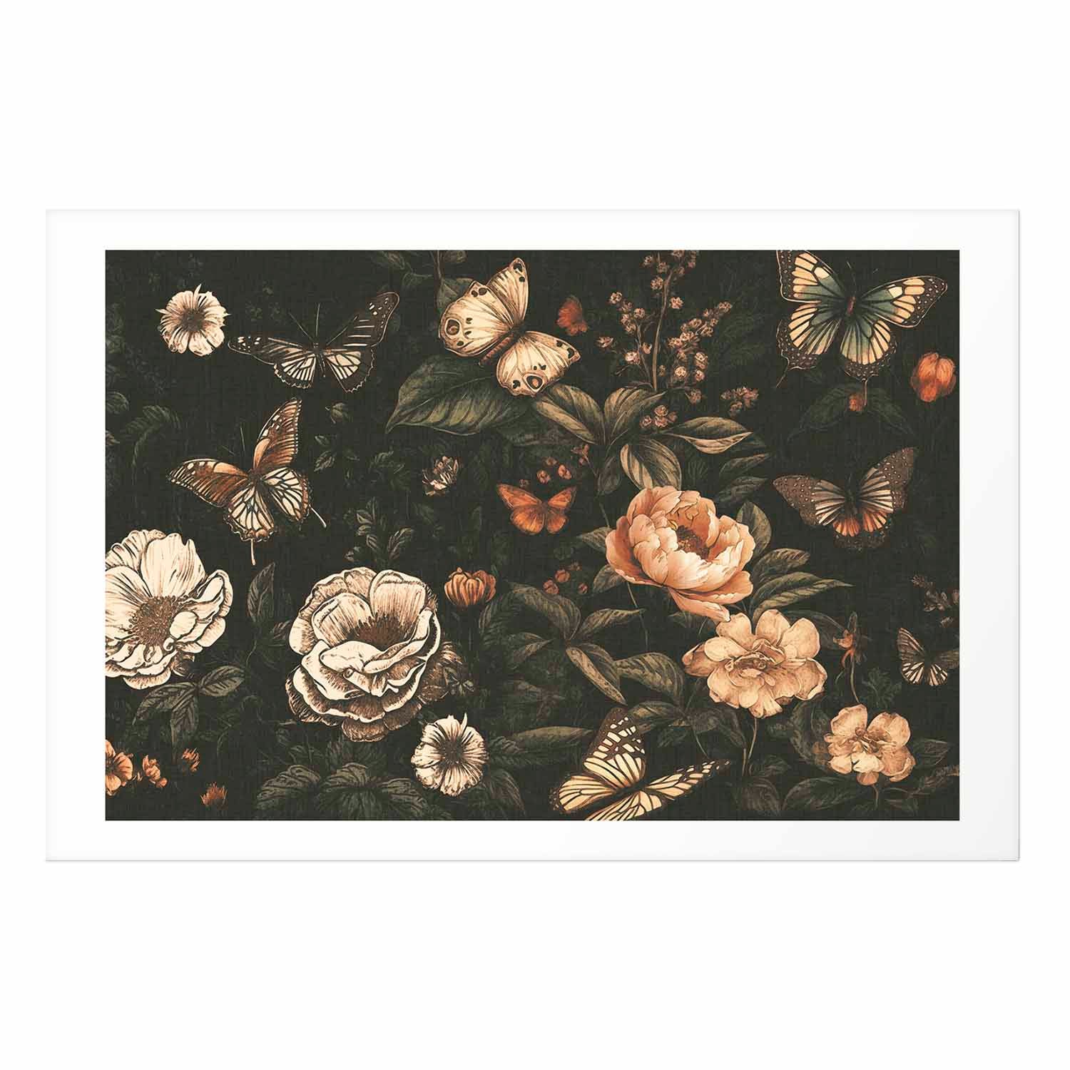 Rustic Garden Floral Poster