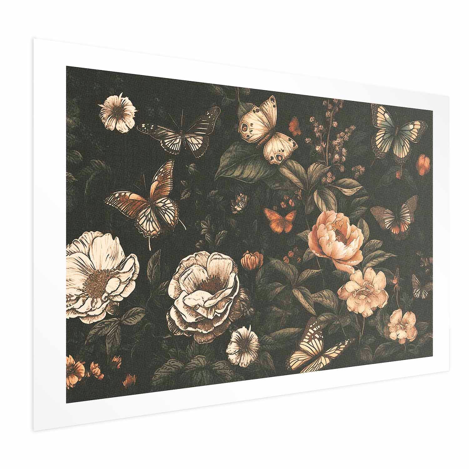 Rustic Garden Floral Poster