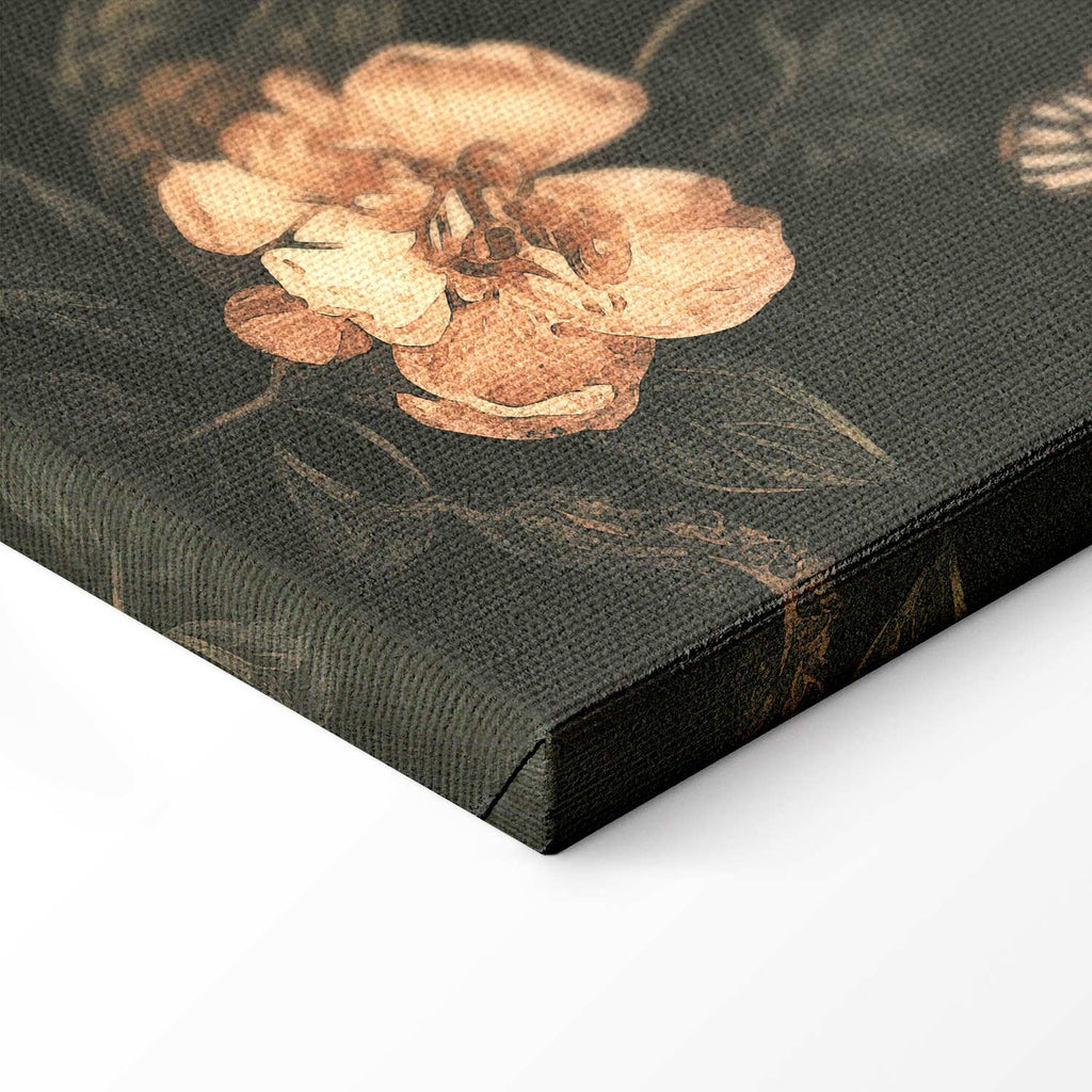 Rustic Garden Flowers Canvas Print