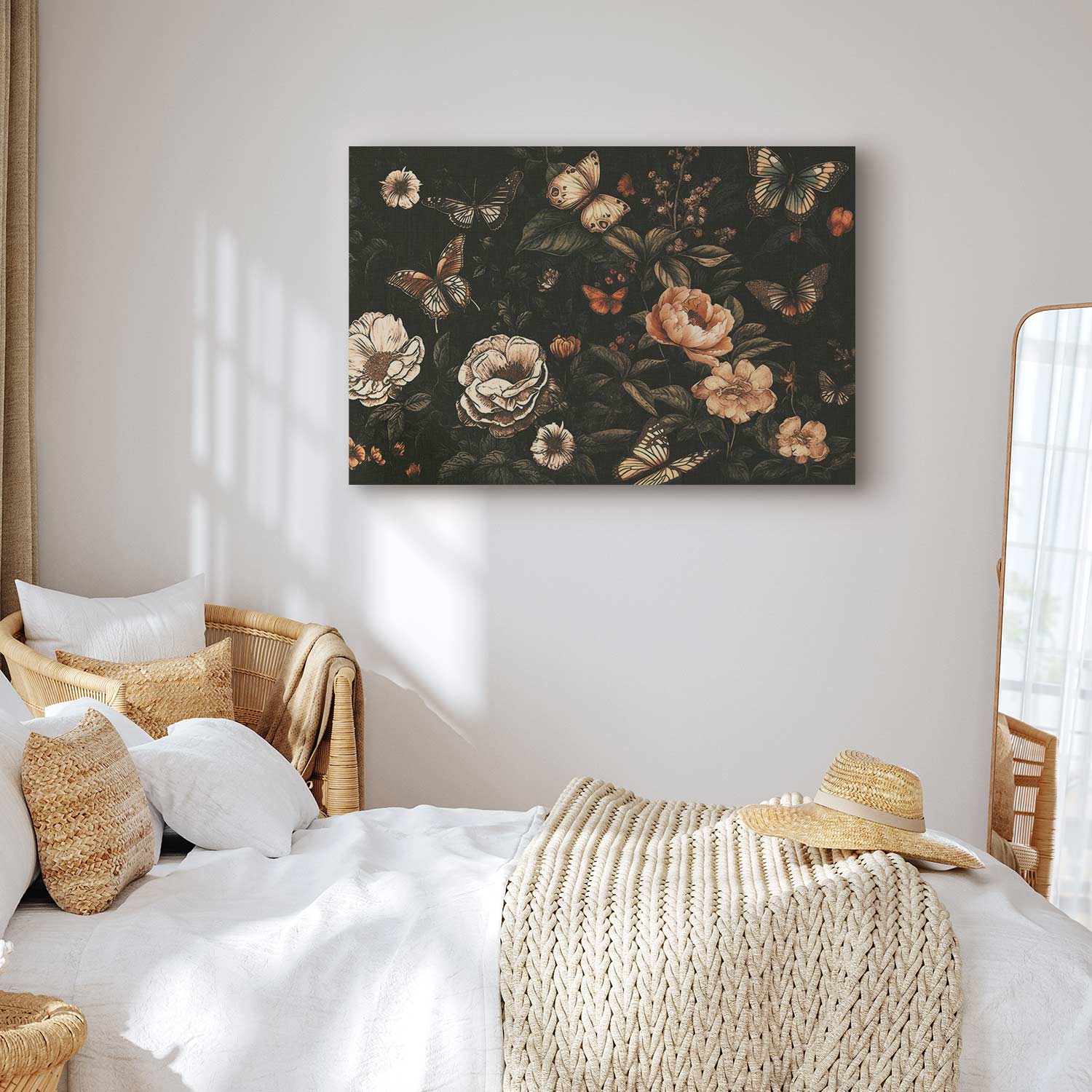 Rustic Garden Flowers Canvas Print