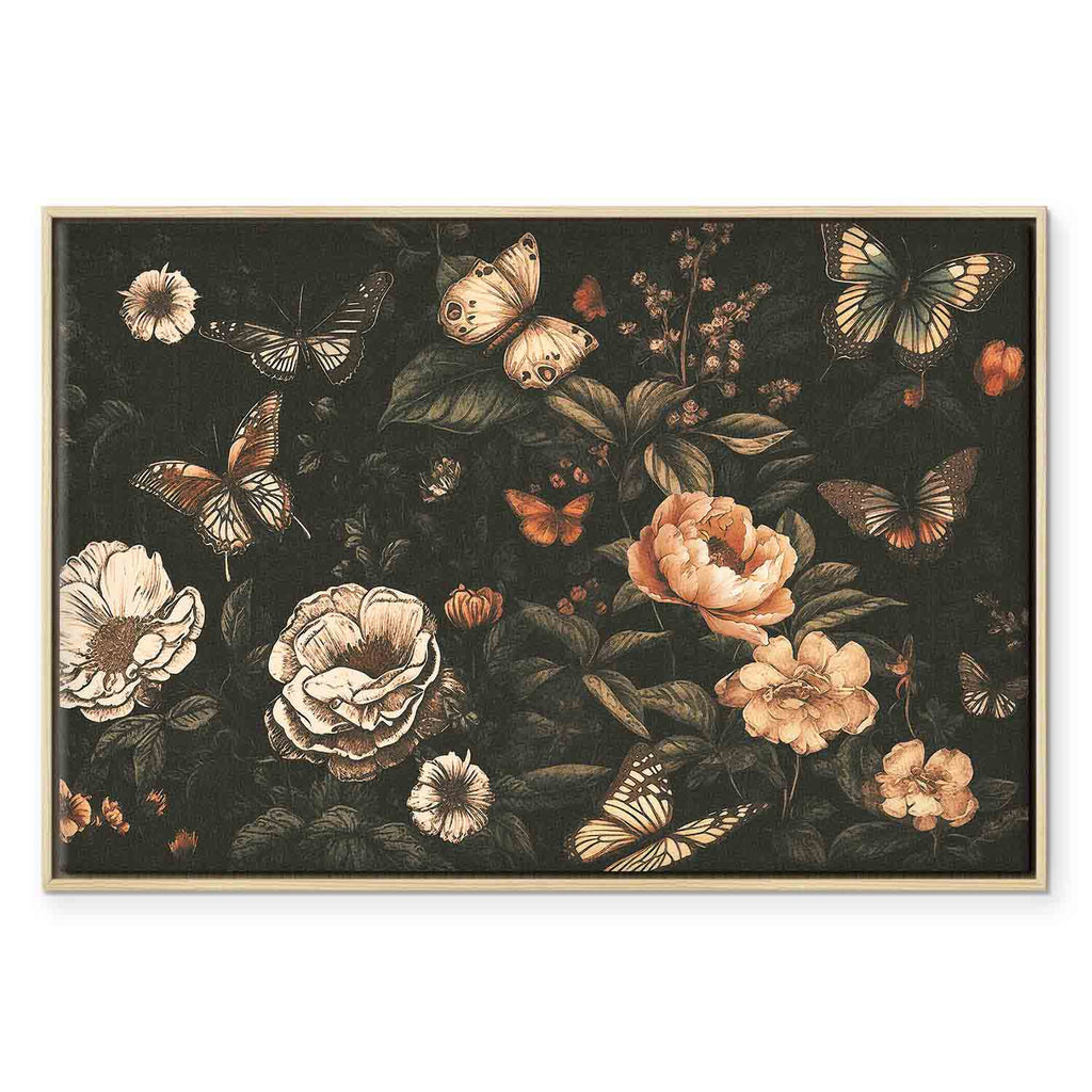 Rustic Garden Flowers Canvas Print