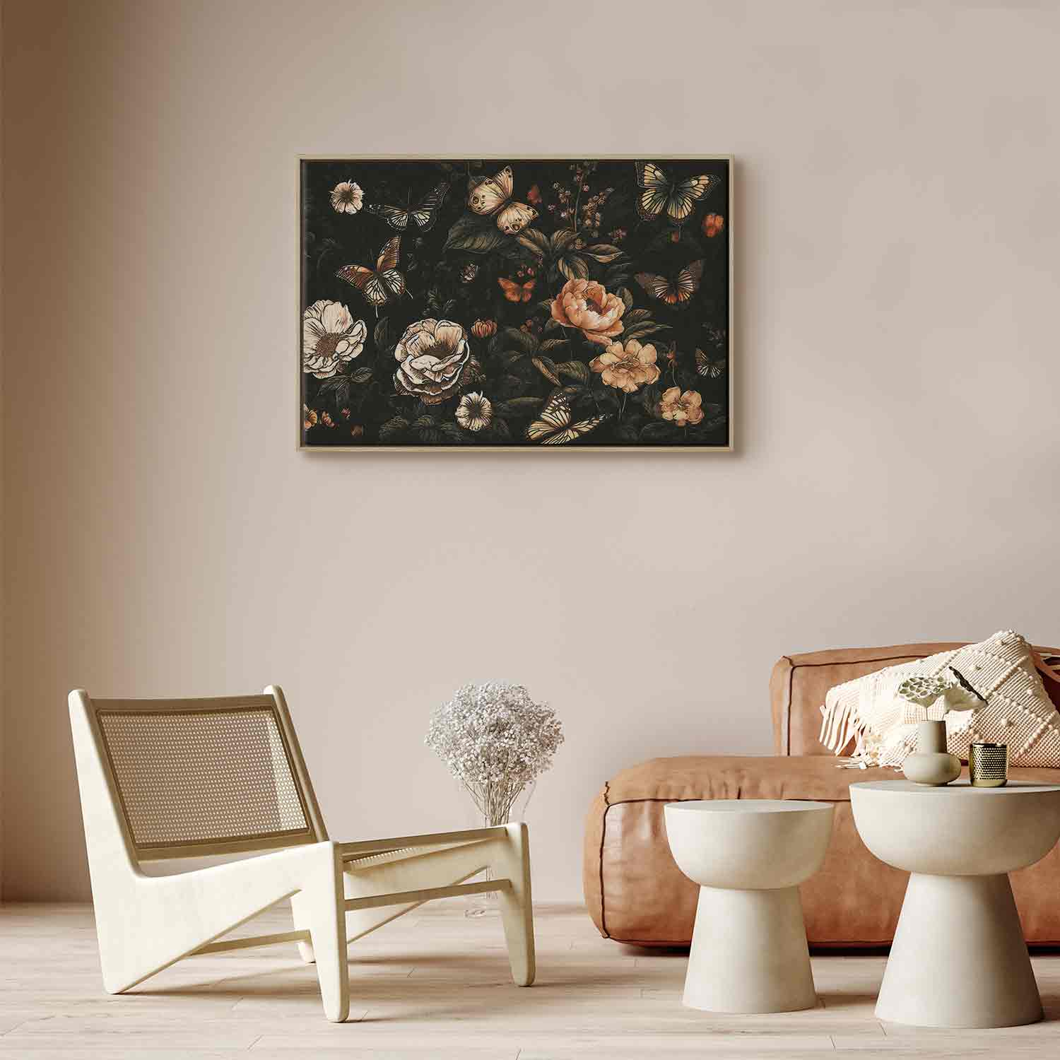 Rustic Garden Flowers Canvas Print