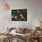 Rustic Garden Flowers Canvas Print