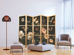 Japanese Room Divider - 5-Panel Flowers Garden