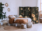 Room Divider Mysterious Garden Butterflies Over Flowers