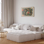 Vintage Flowers Birds and Butterflies Poster