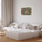 Vintage Flowers Birds and Butterflies Poster