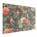 Vintage Flowers Birds and Butterflies Poster