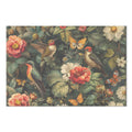 Vintage Flowers Birds and Butterflies Canvas Print